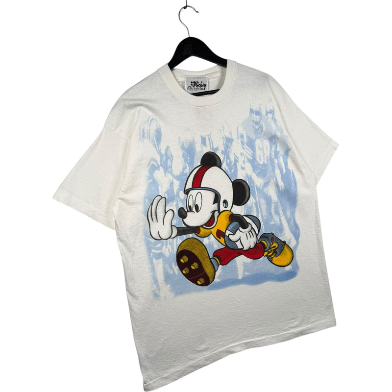 Vintage Disney Mickey Mouse Football T-Shirt