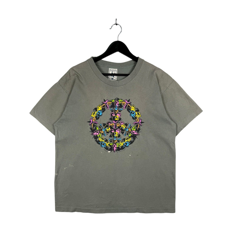 Vintage Peace Sign Cartoon Graphic T-Shirt