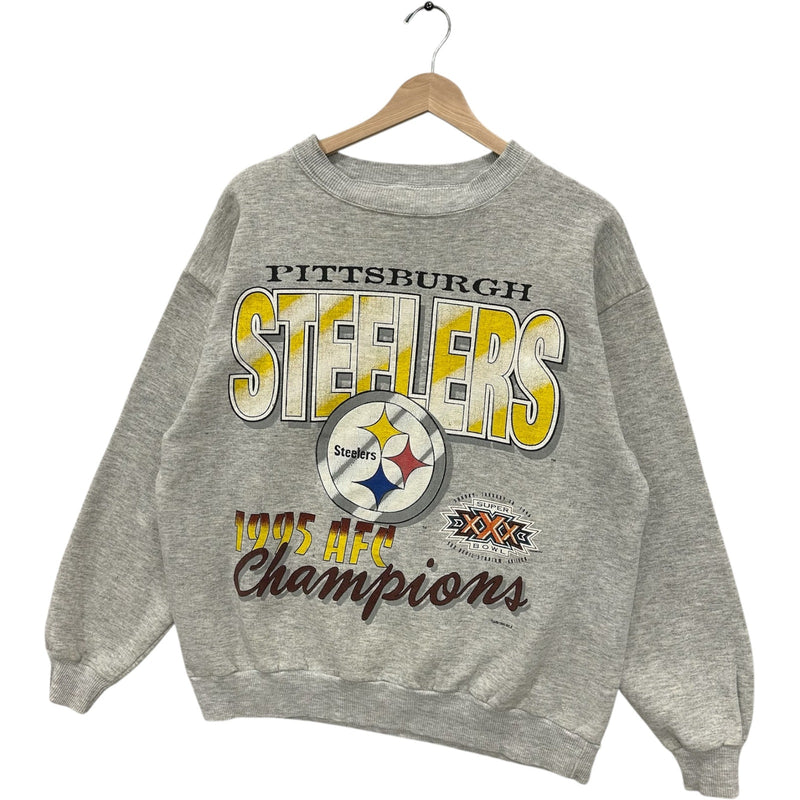 Vintage Pittsburgh Steelers AFC Champions NFL Crewneck 1995