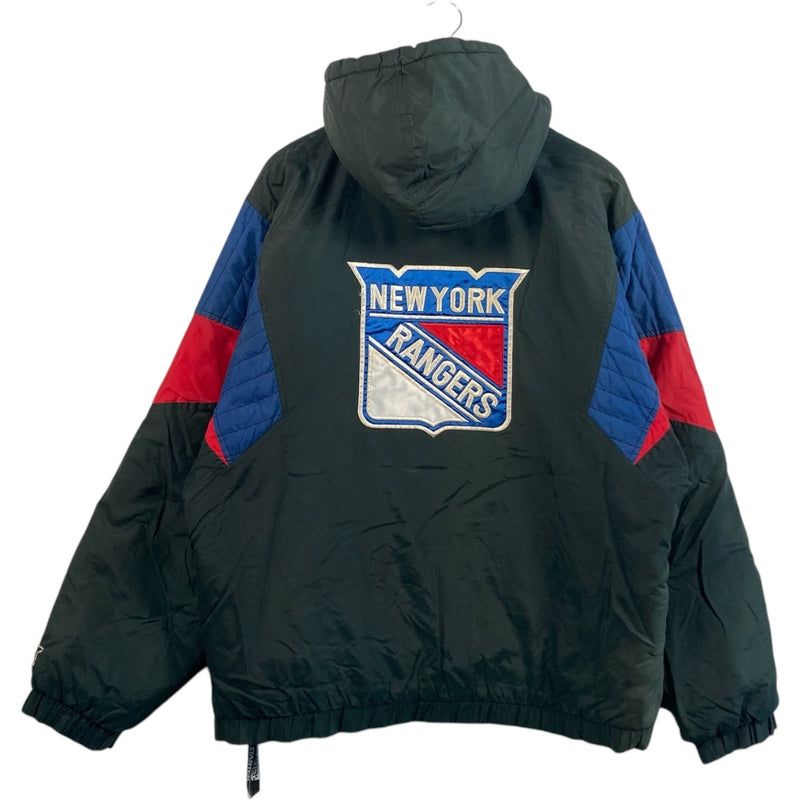 Vintage Starter New York Rangers Color Block NHL Puffer Jacket