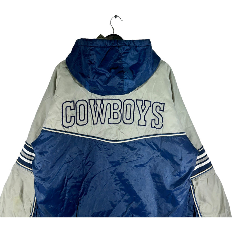 Vintage Dallas Cowboys Hooded NFL Puffer Jacket