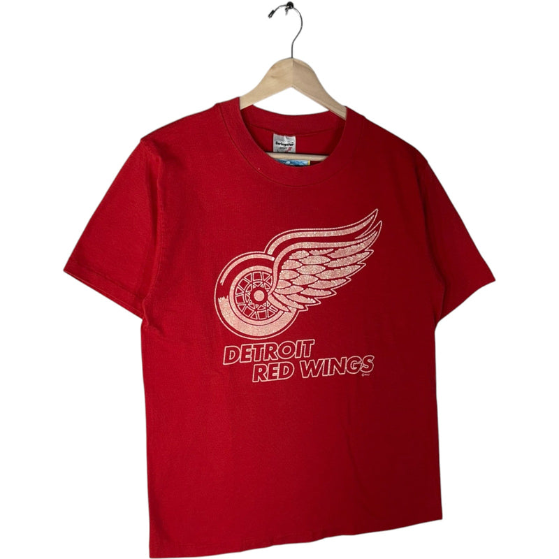 Vintage Detroit Red Wings Spellout Logo NHL Tee