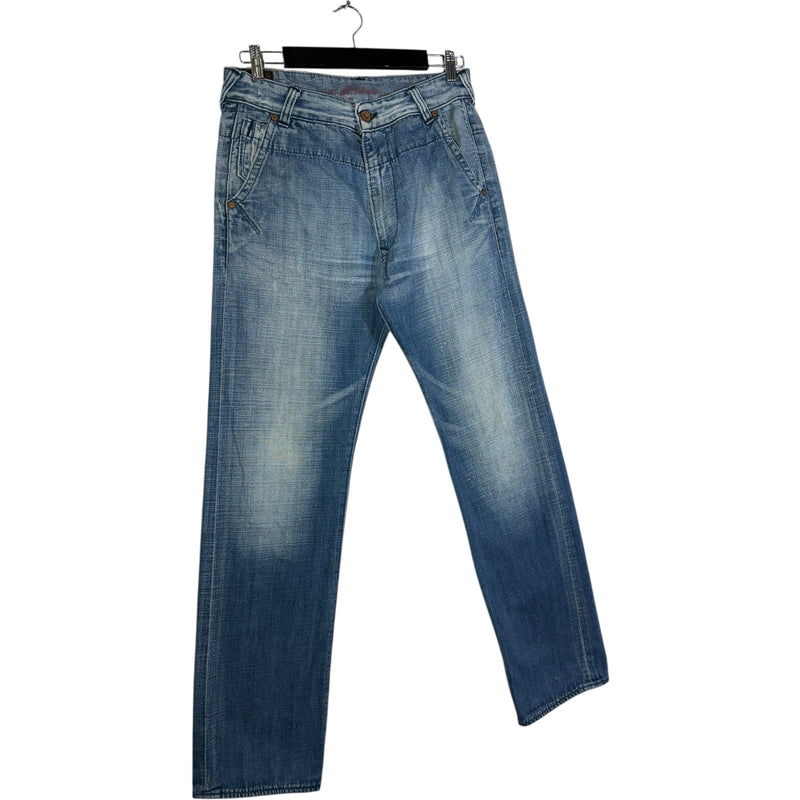 Vintage Slim Y2K Printed Denim Jeans 32