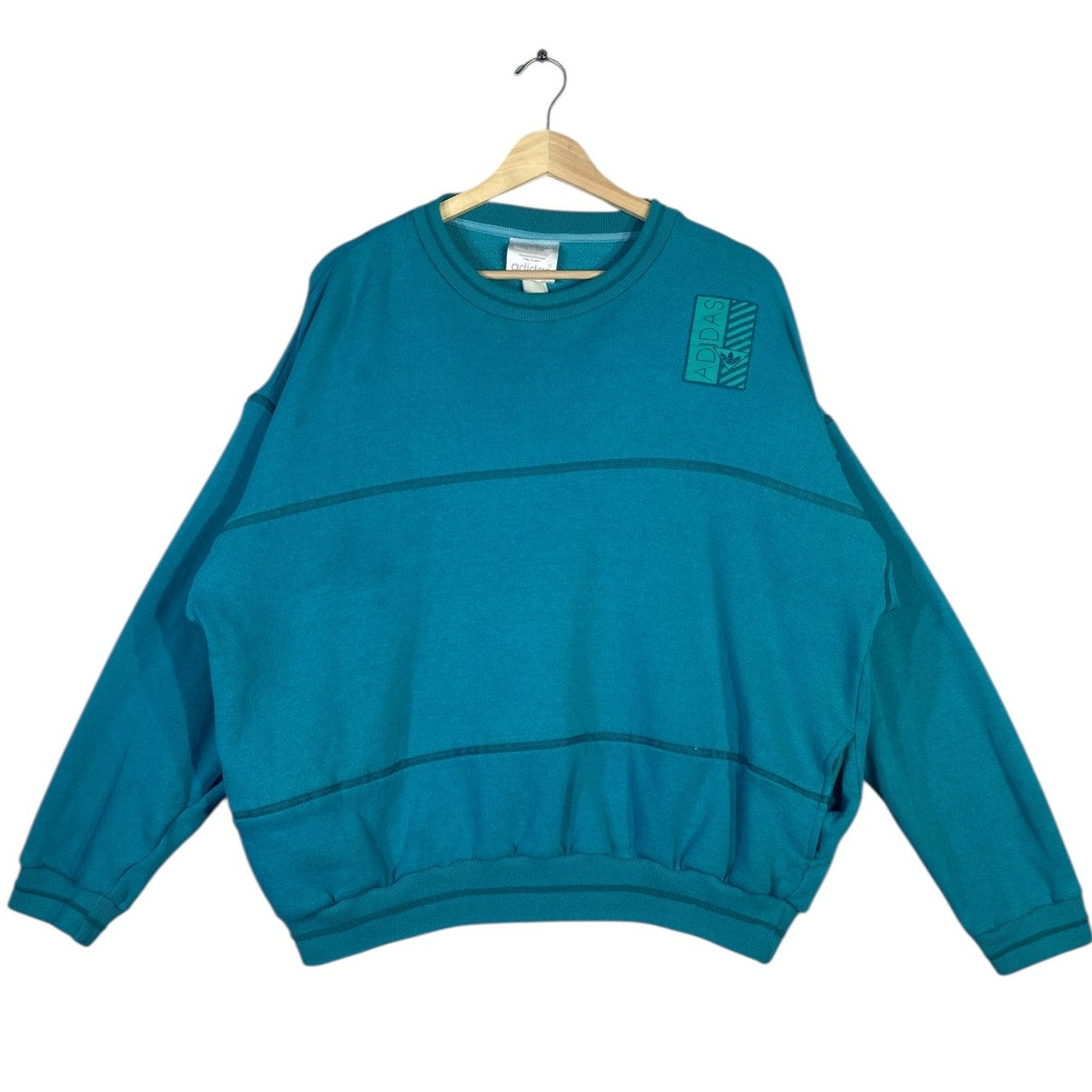 Vintage Adidas Line Details Sweatshirt Crewneck