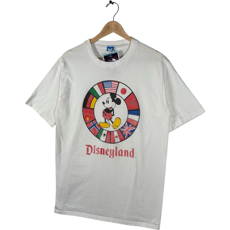 Vintage Disneyland Flags Of The World Mickey Mouse Tee