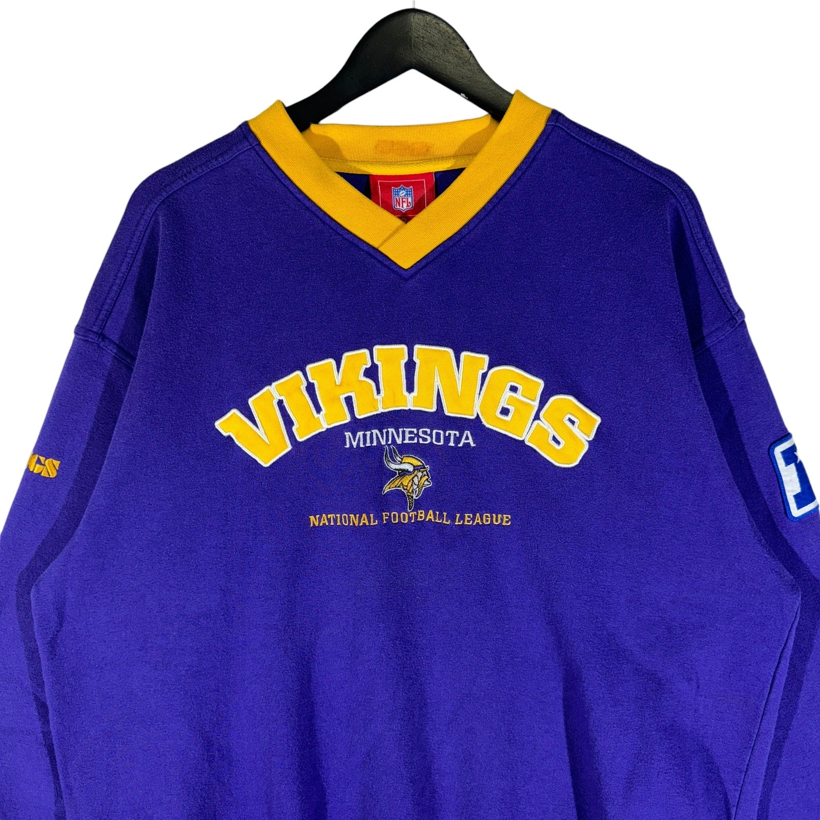 Vintage NFL Minnesota Vikings V Neck Sweatshirt