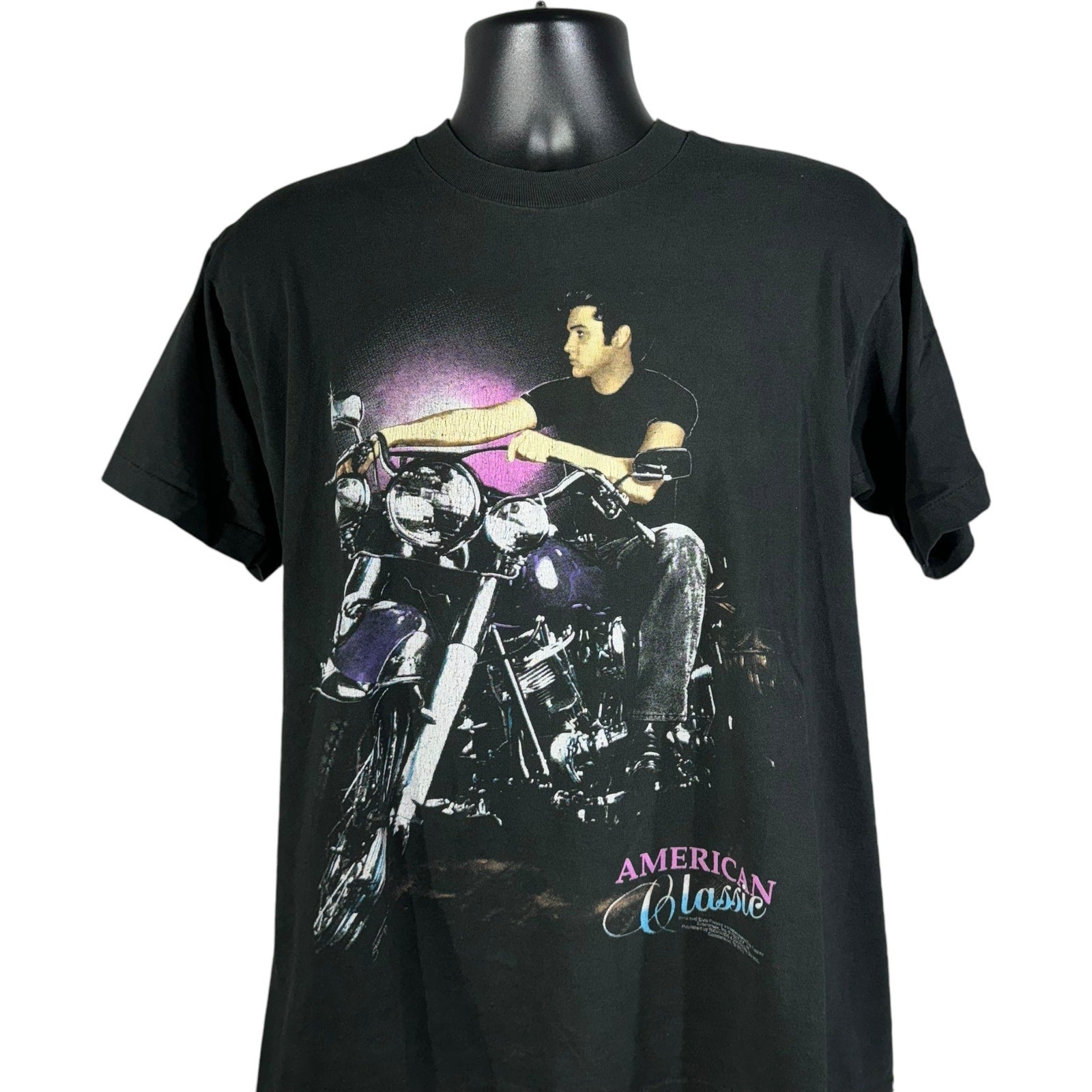 Vintage Elvis Presley American Classic Motorcycle Tee 90s