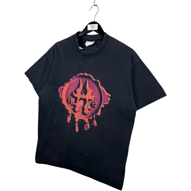 Y2K Tribal Flame Trident T-Shirt