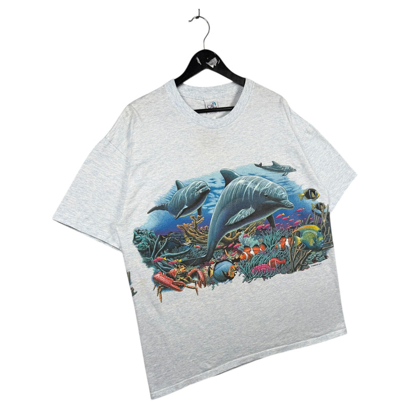 Vintage Habitat XCV Dolphin Under The Sea T-Shirt