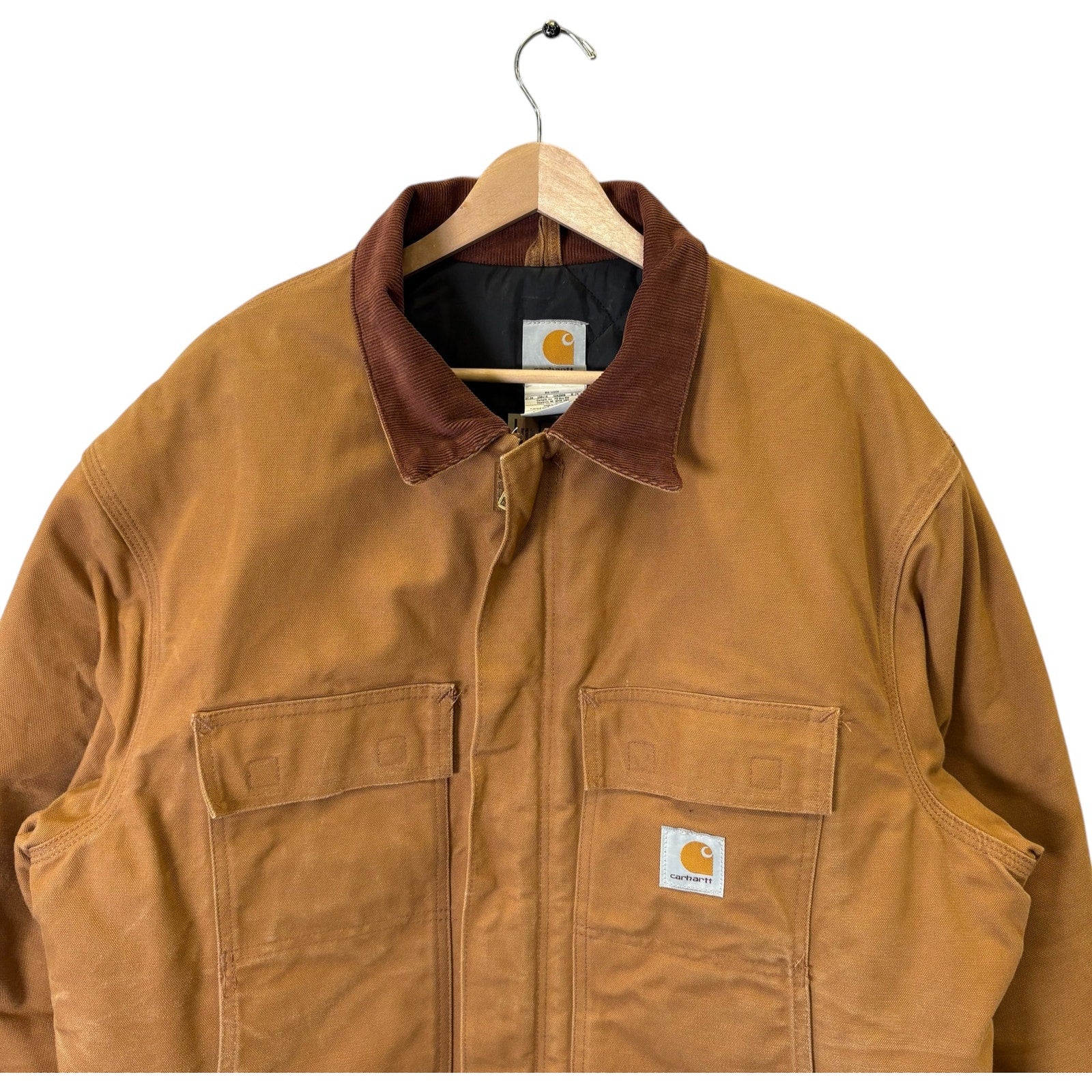 Vintage Carhartt Collared Insulated Full Zip Workwear Jacket