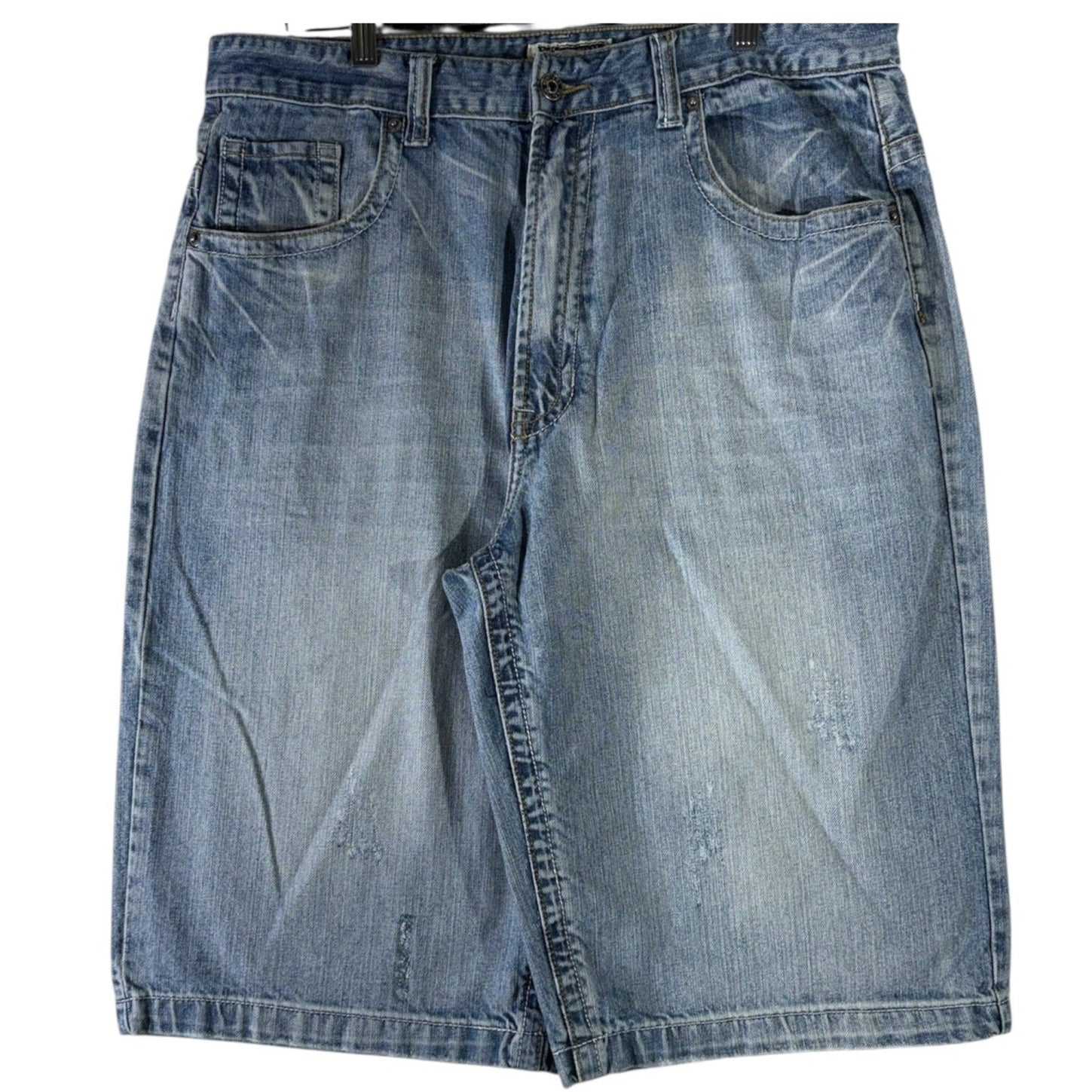 Vintage Route 66 Wide Leg Denim Shorts 36
