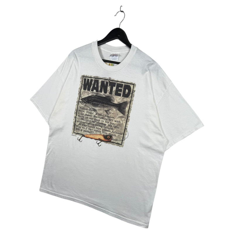 Vintage Wanted Bass Fishing T-Shirt