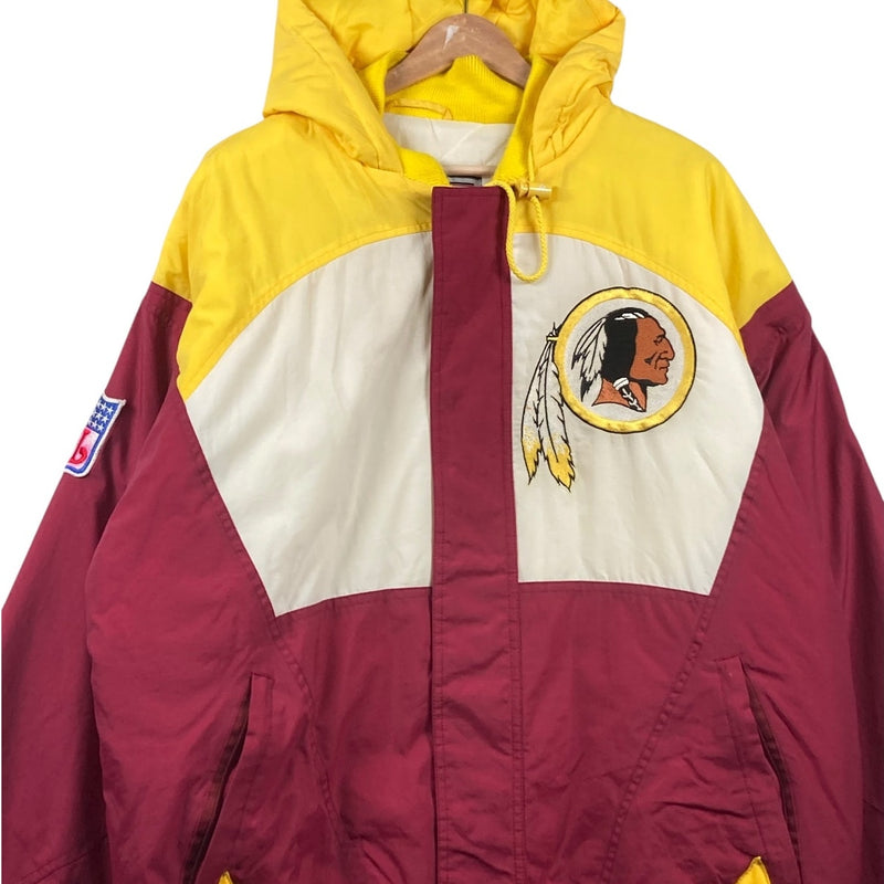 Vintage Washington Redskins Colorblock NFL Hooded Jacket
