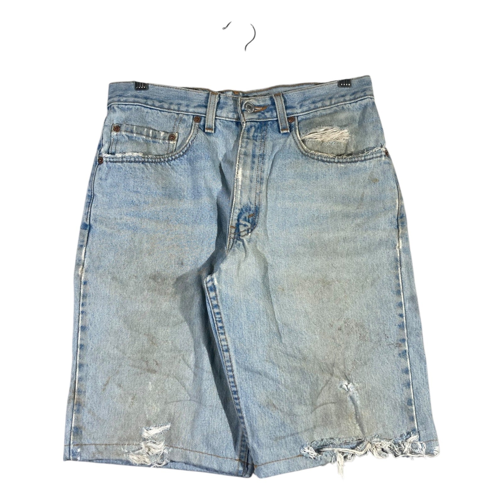 Vintage Levi's 550 Relaxed Fit Distressed Denim Shorts 31