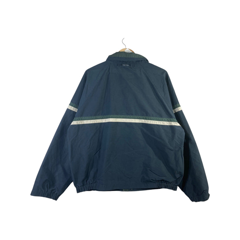 Vintage Reflective Stripe Windbreaker Jacket