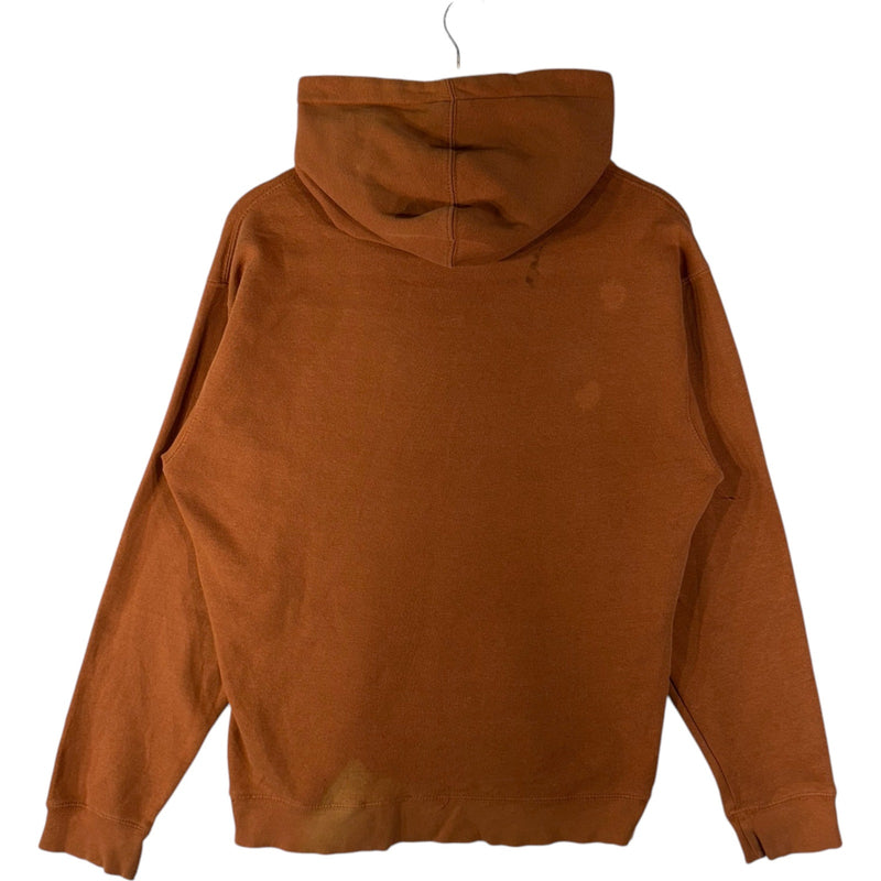 Vintage University Of Texas Longhorns Patch Logo Hoodie