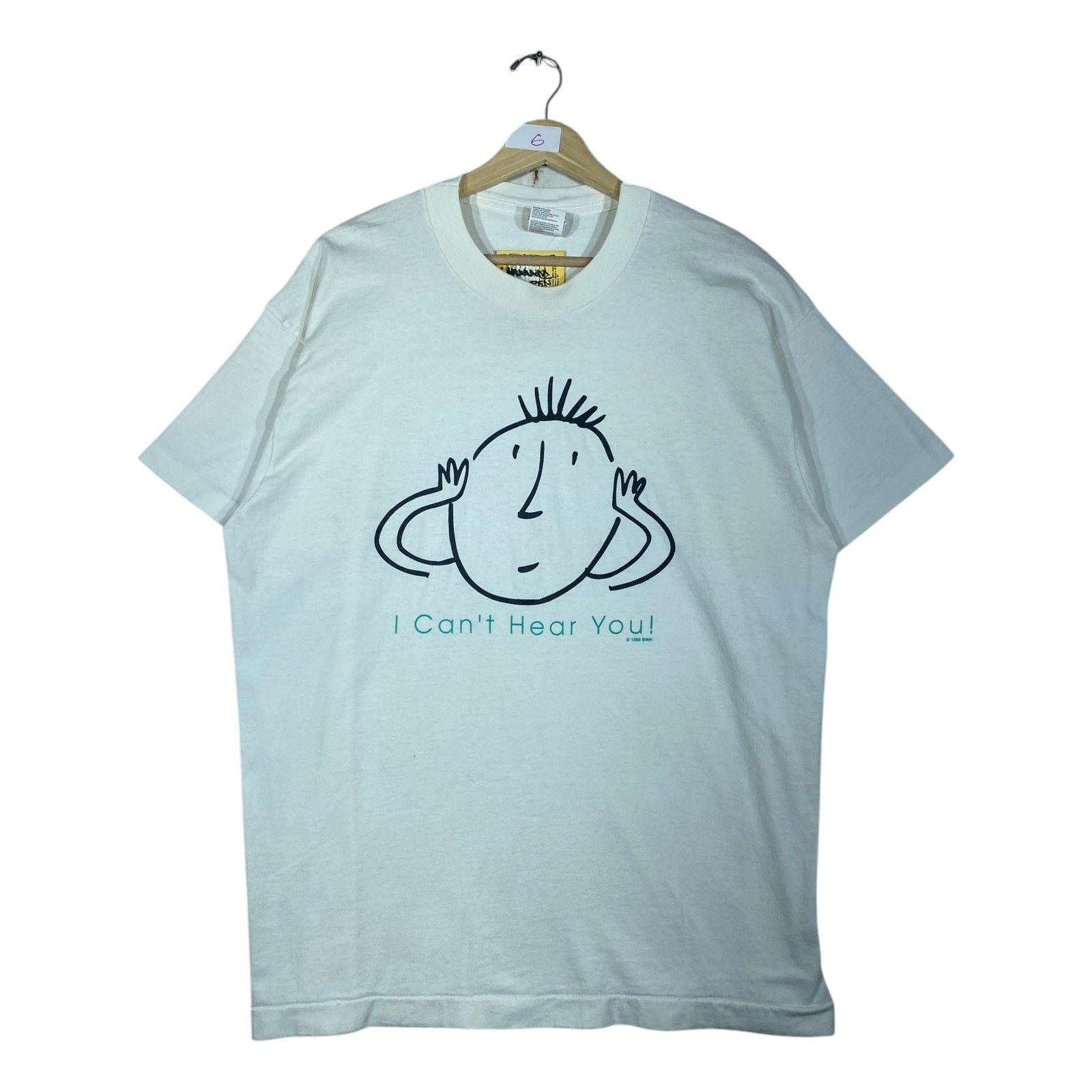 Vintage I Can't Hear You! Graphic Print T-Shirt