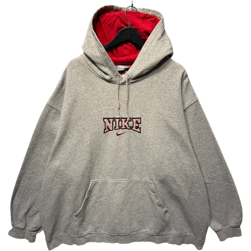 Vintage Nike Center Logo Spellout Swoosh Hoodie 00s