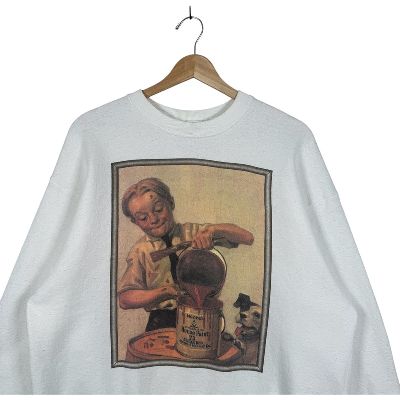 Vintage Moore's Paint Can Art Crewneck