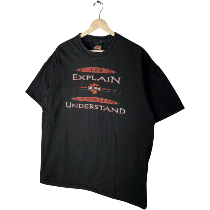 Vintage "If I Have To Explain" Harley Davidson Tee