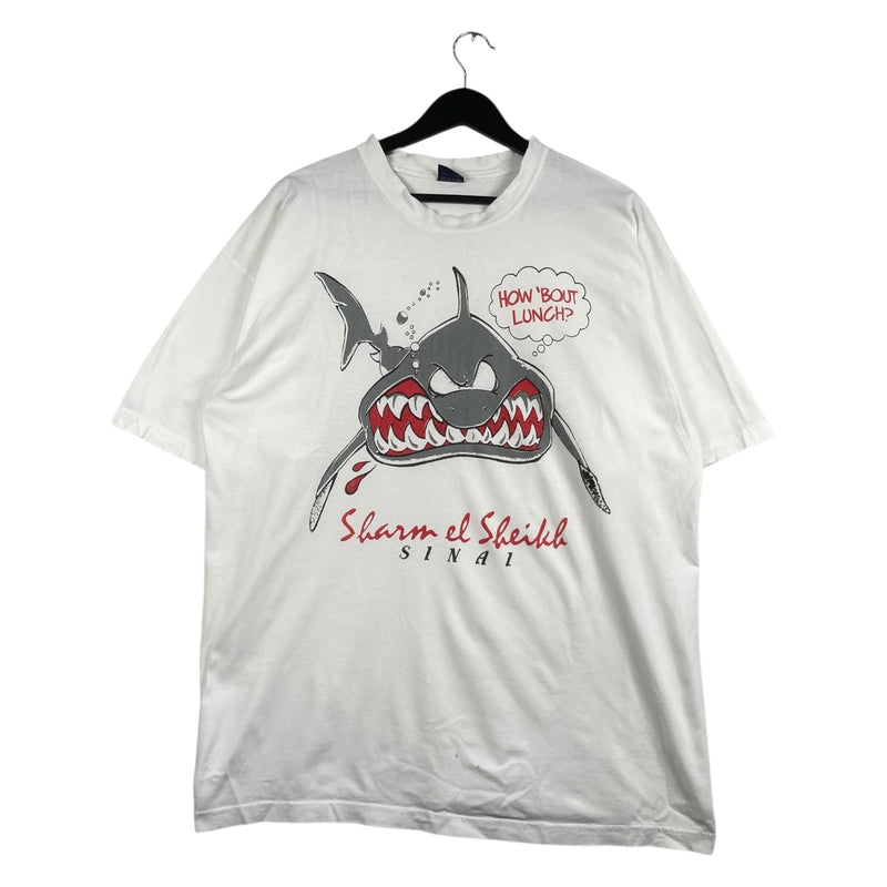 Vintage  Sharm El Sheikh Shark Tourist Souvenir T-Shirt