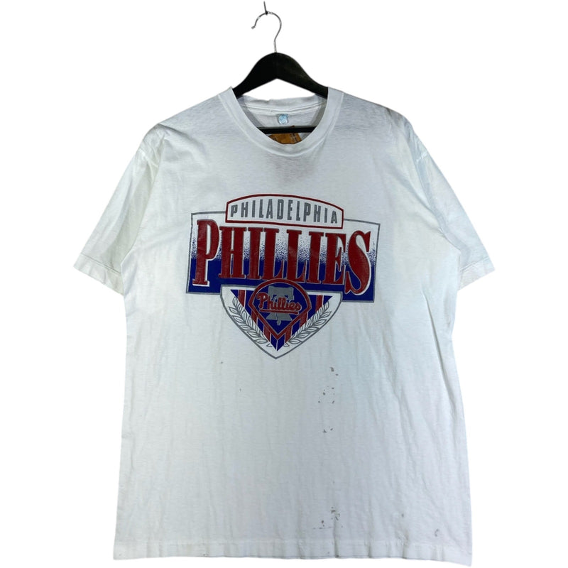 Vintage Philadelphia Phillies Chest Spellout MLB T-Shirt