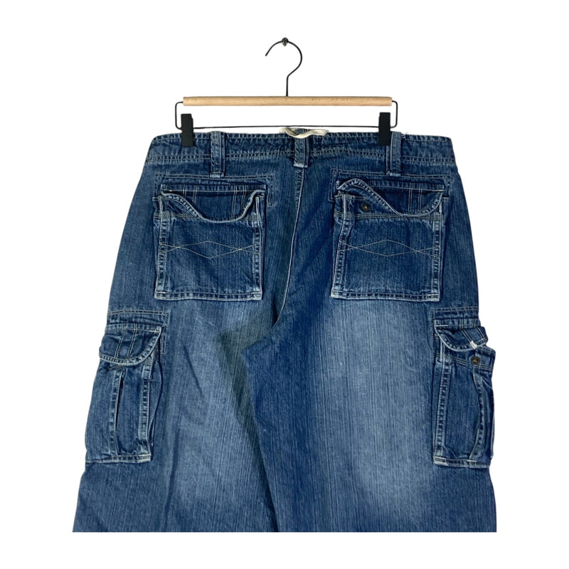 Vintage John F. Gee Cargo Pockets Denim Shorts 36