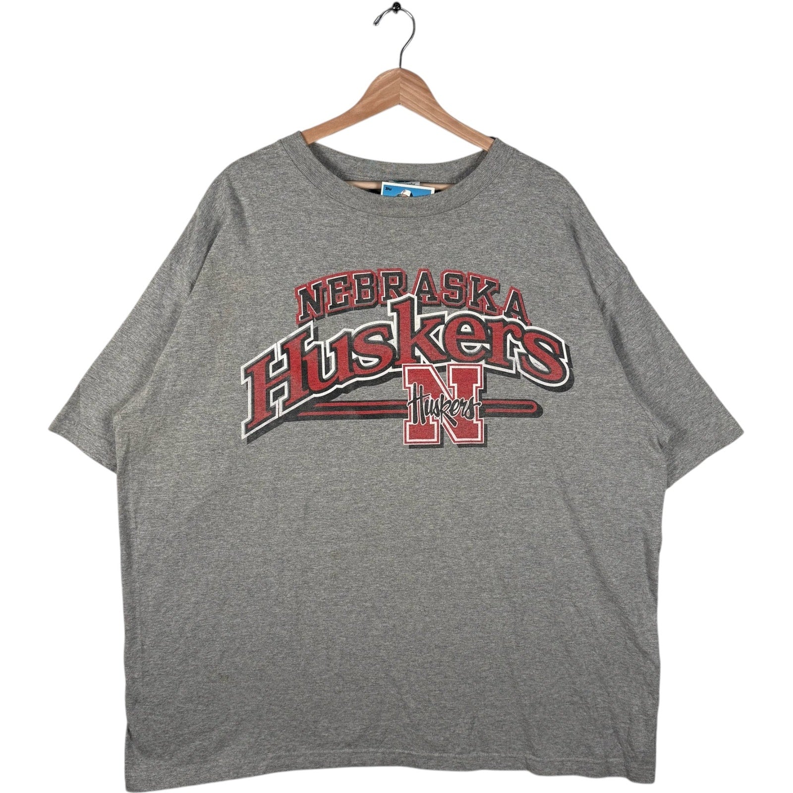 Vintage University Of Nebraska Huskers Spellout Tee 90s