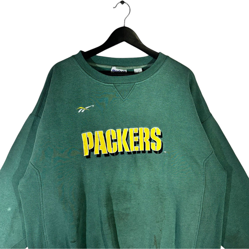 Vintage Reebok Greenbay Packers Spellout NFL Crewneck