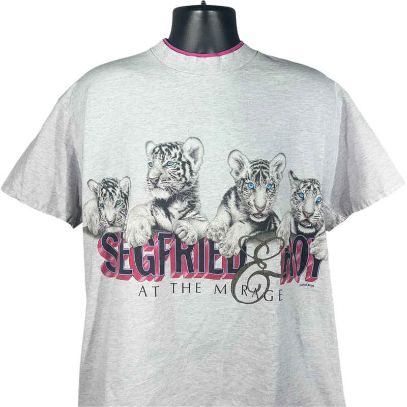 Vintage Segfried And Roy Snow Leopard  Tee