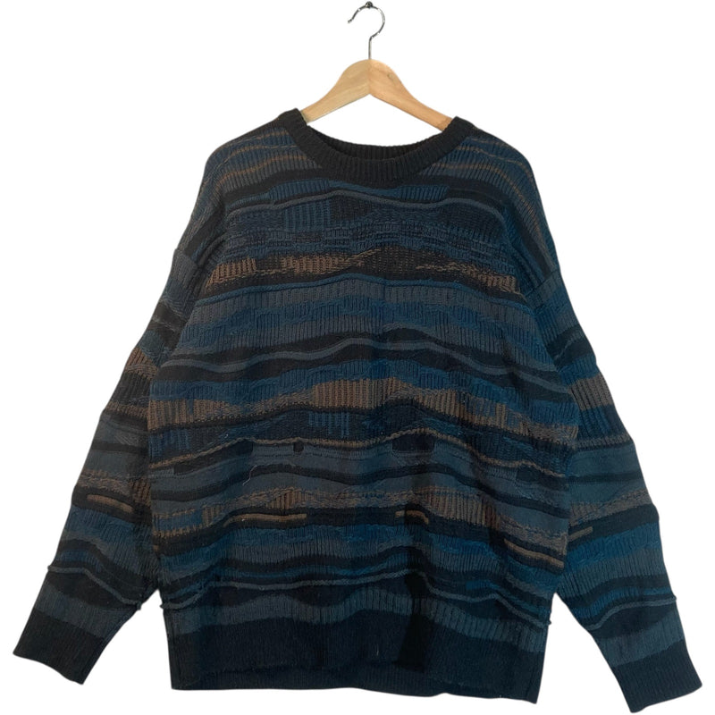 Vintage Coogi 3D Abstract Knit Sweater