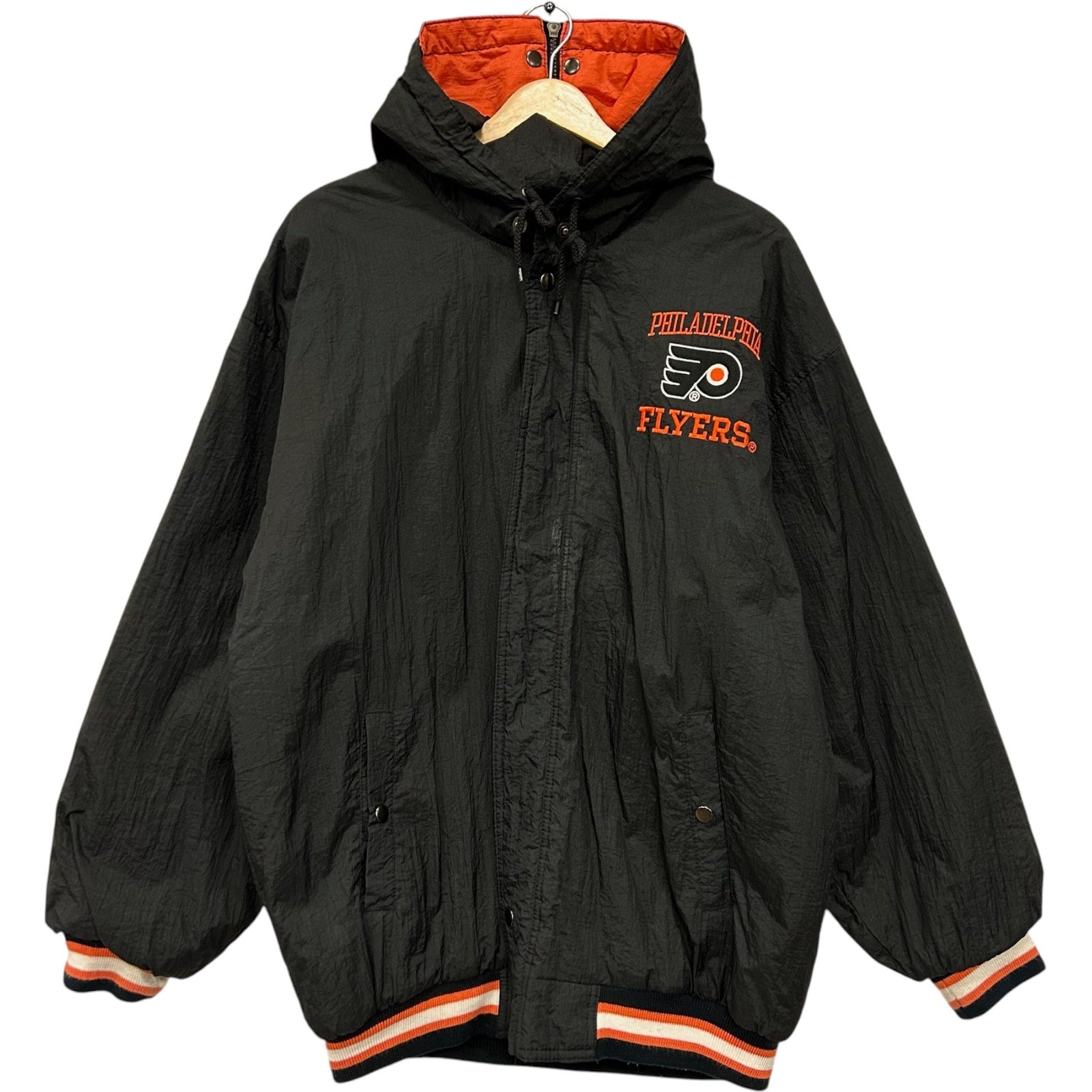 Vintage Philadelphia Flyers Logo NHL Puffer Jacket