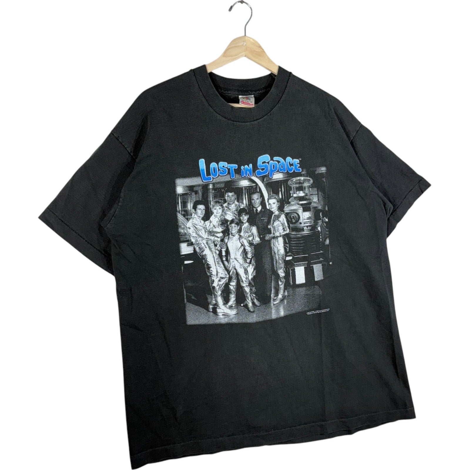 Vintage Lost In Space Cast Photo Spellout Tee