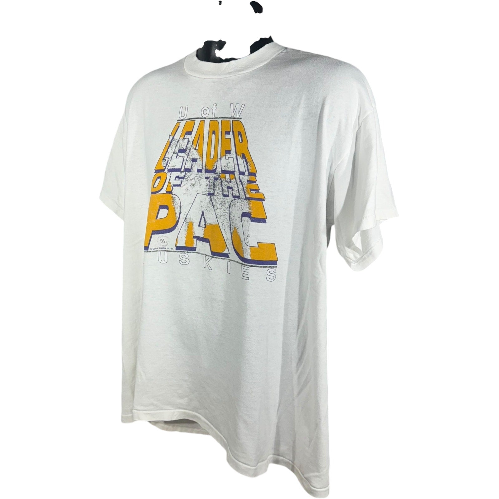 Vintage University Of Washington Leader Of The Pack Tee 90's