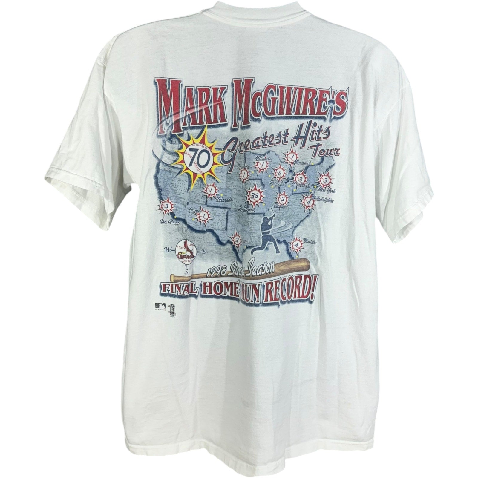 Vintage St. Louis Cardinals Mark McGwire Home Run King Tee