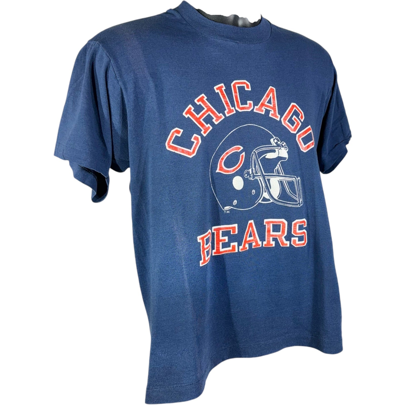 Vintage Champion Chicago Bears Helmet Logo NFL Tee 80s