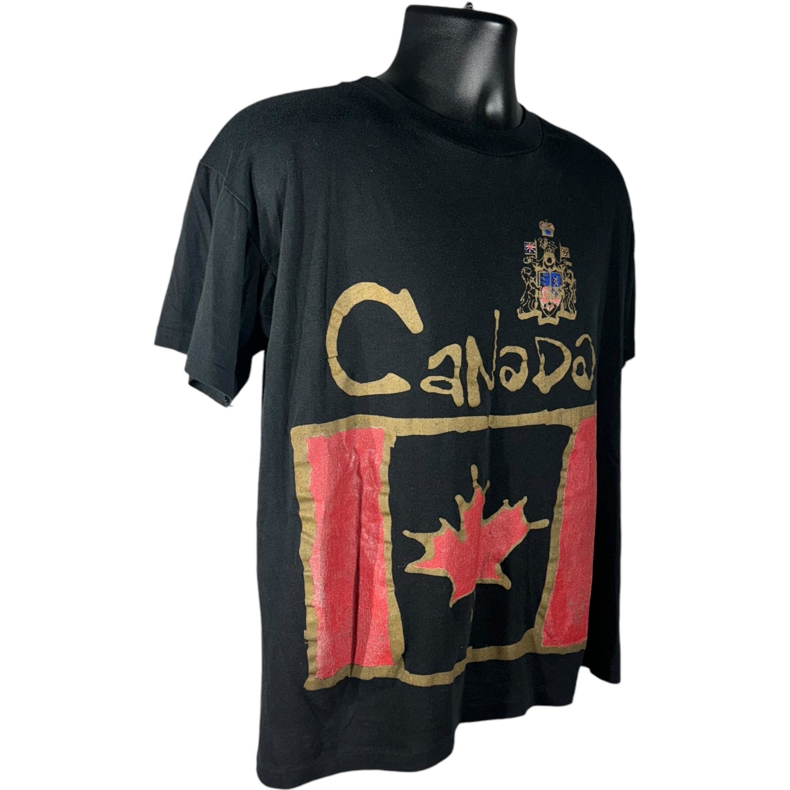 Vintage Canada Emblem Flag Souvenir Tee