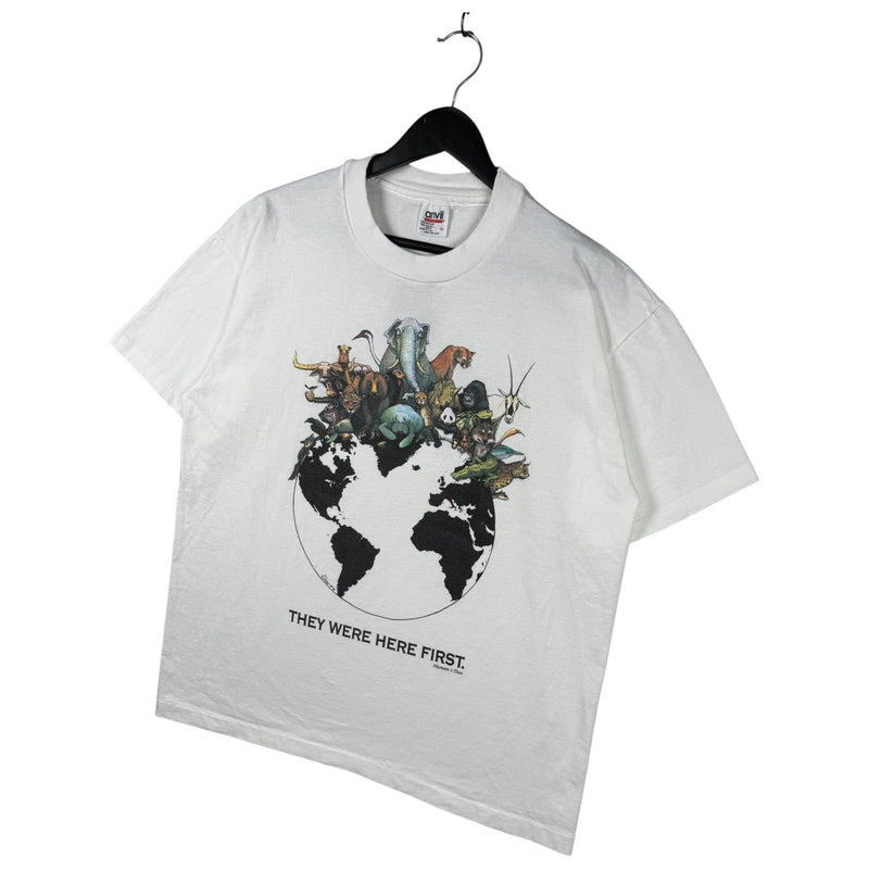 Vintage Animals They Were Here First T-Shirt