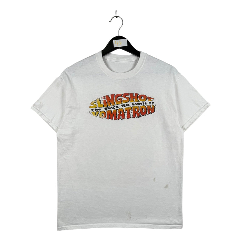 Vintage Slingshot Vomatron Amusement Park Graphic T-Shirt
