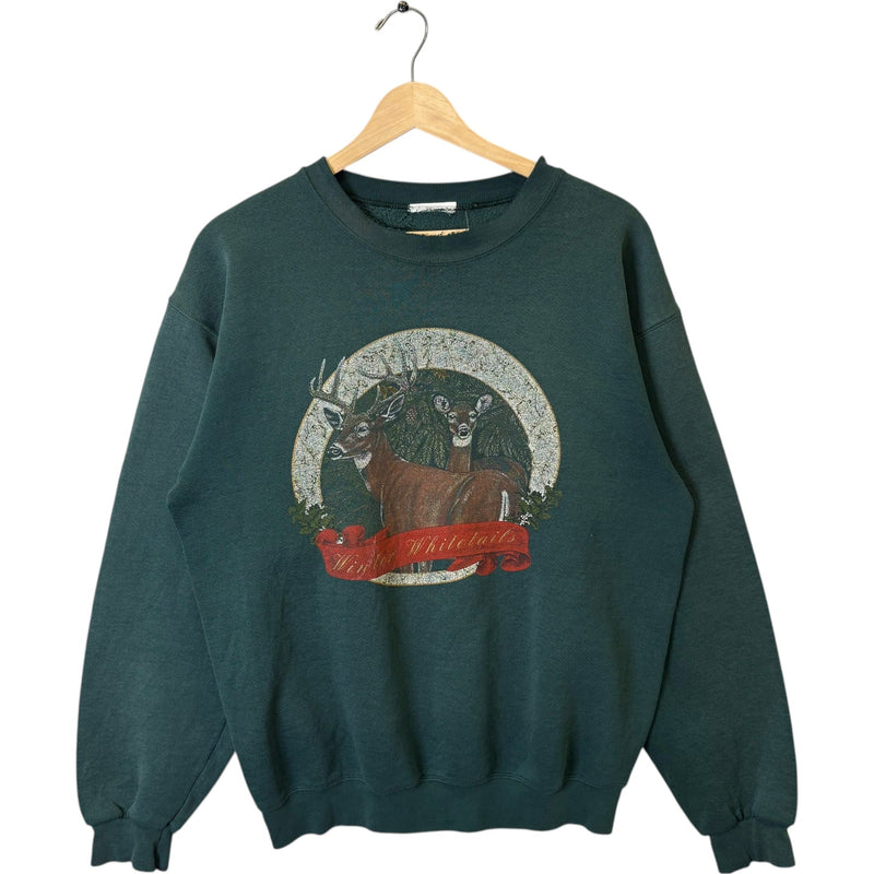 Vintage Winter Whitetails Deer Crewneck