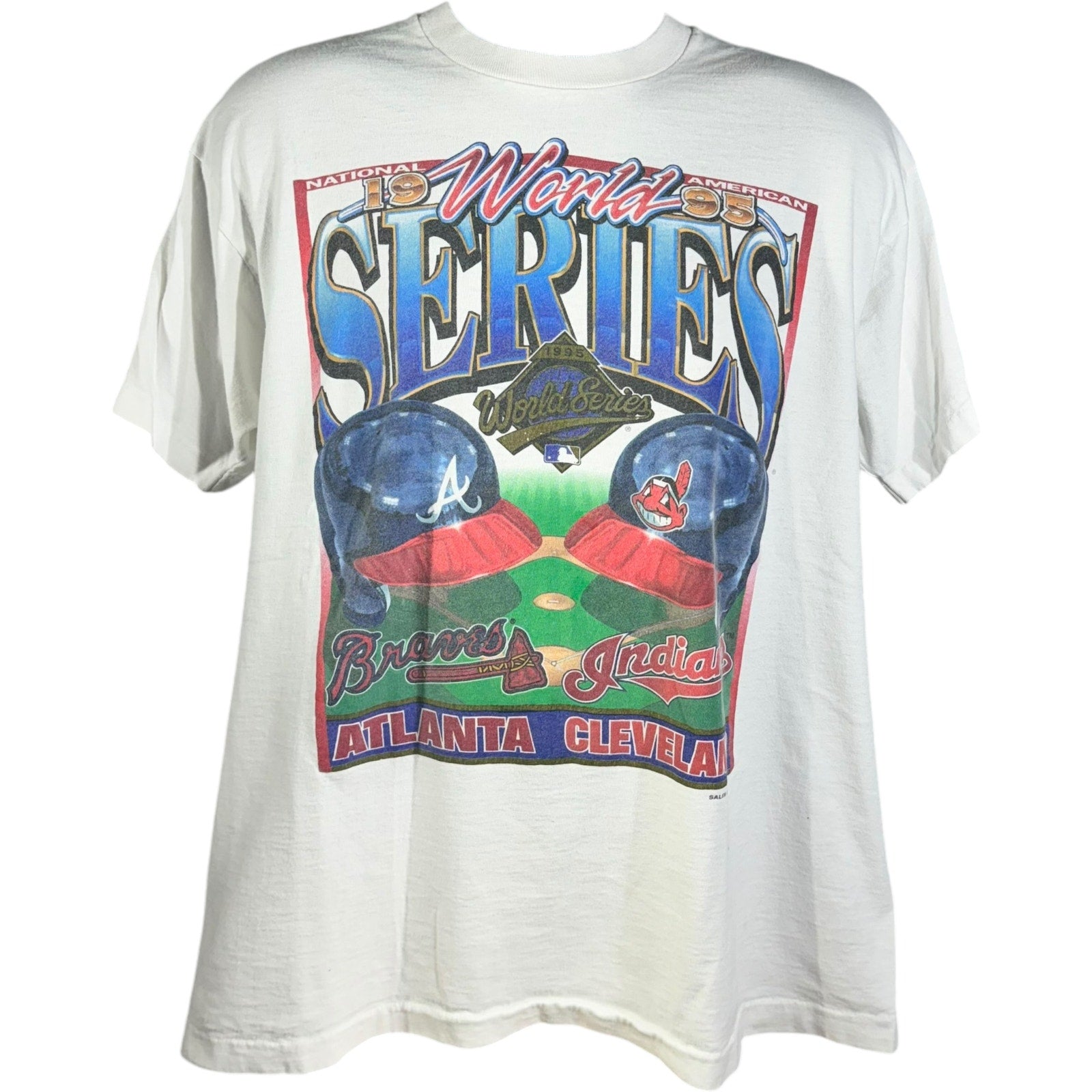 Vintage Braves vs Indians World Series Tee 1995