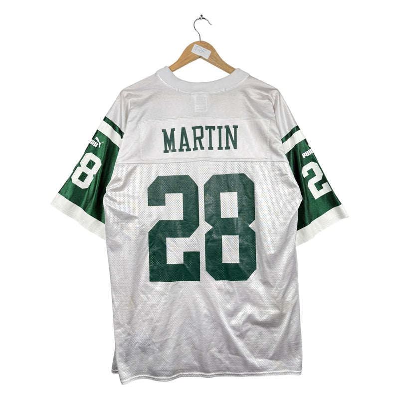 Vintage Puma NFL Jets NY Martin #28 Football Jersey