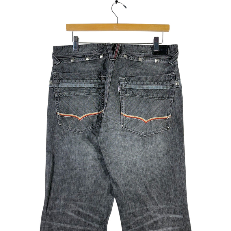 Vintage Parish Wide Leg Denim Jeans 34 x 32