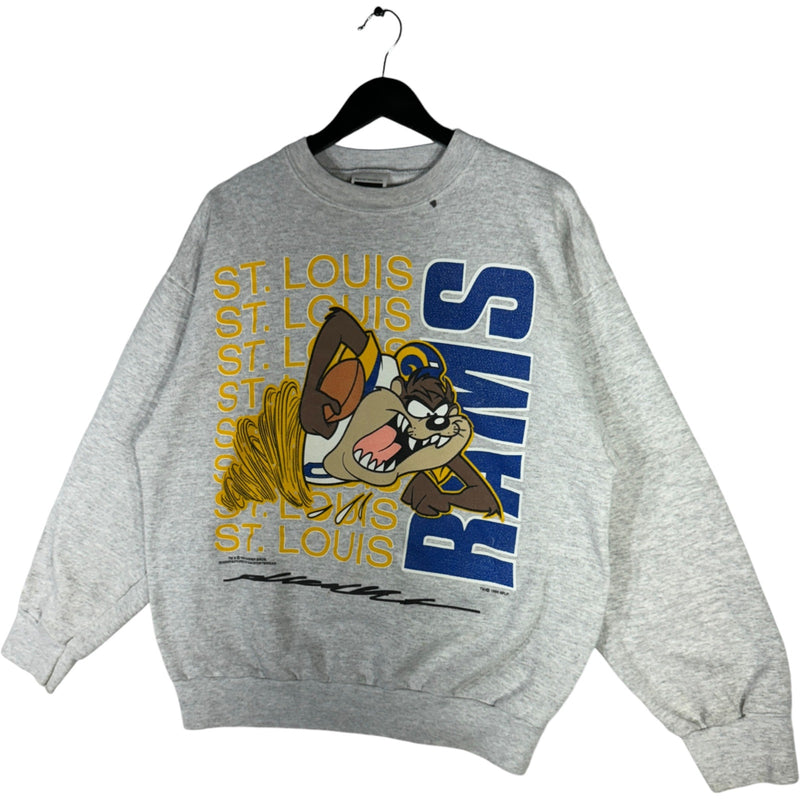 Vintage St. Louis Rams Taz Looney Tunes Crewneck