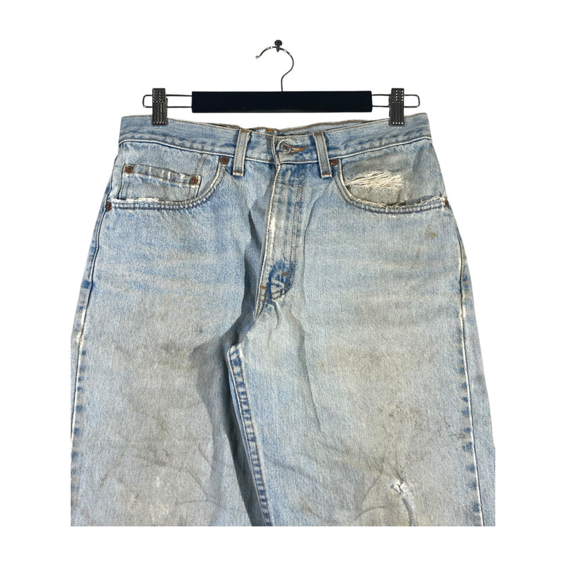 Vintage Levi's 550 Relaxed Fit Distressed Denim Shorts 31