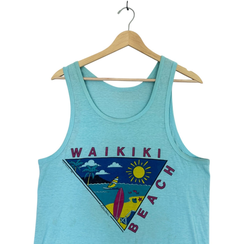 Vintage Waikiki Beach Hawaii Tank Top