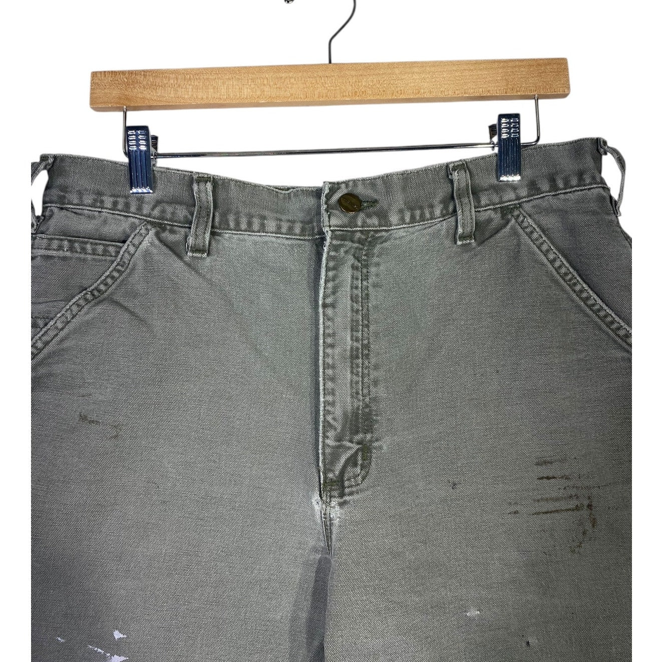 Vintage Carhartt Carpenter Utility Denim Shorts 34