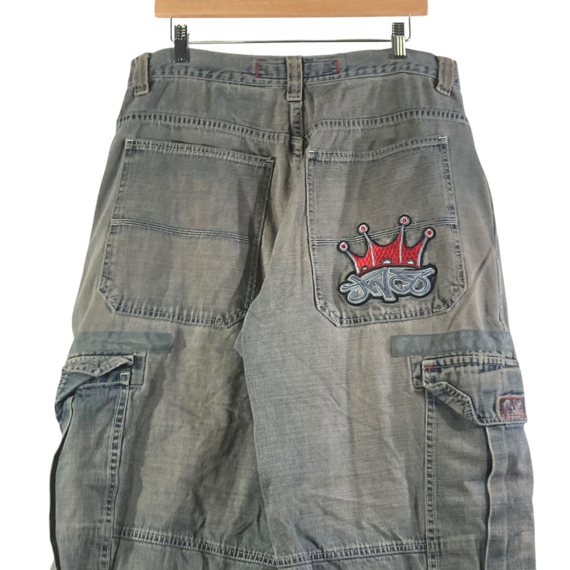 Vintage NCO Crown Embroidered Baggy Cargo Pants 34