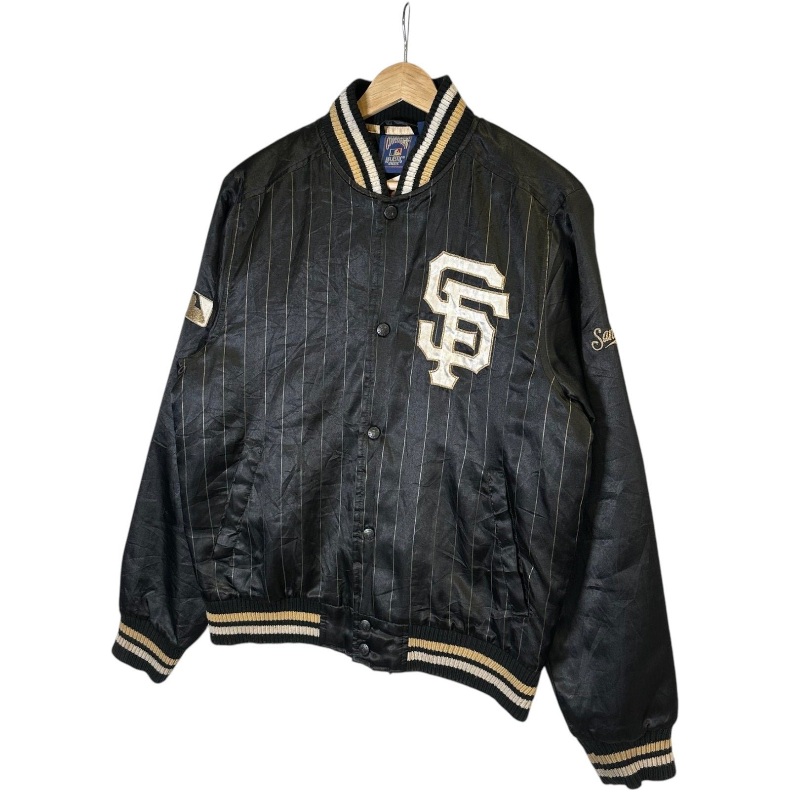 Vintage Majestic San Francisco Giants Satin Bomber Jacket