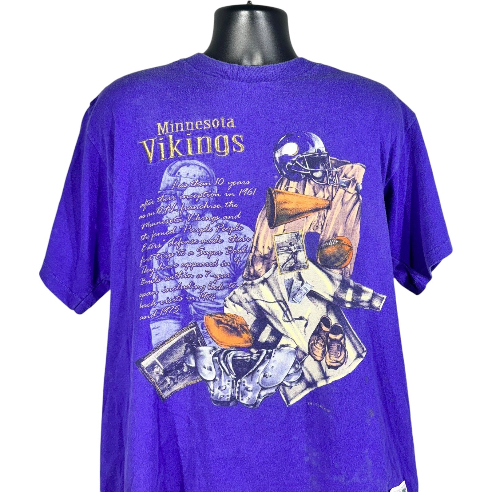 Vintage Nutmeg Minnesota Vikings NFL Tee